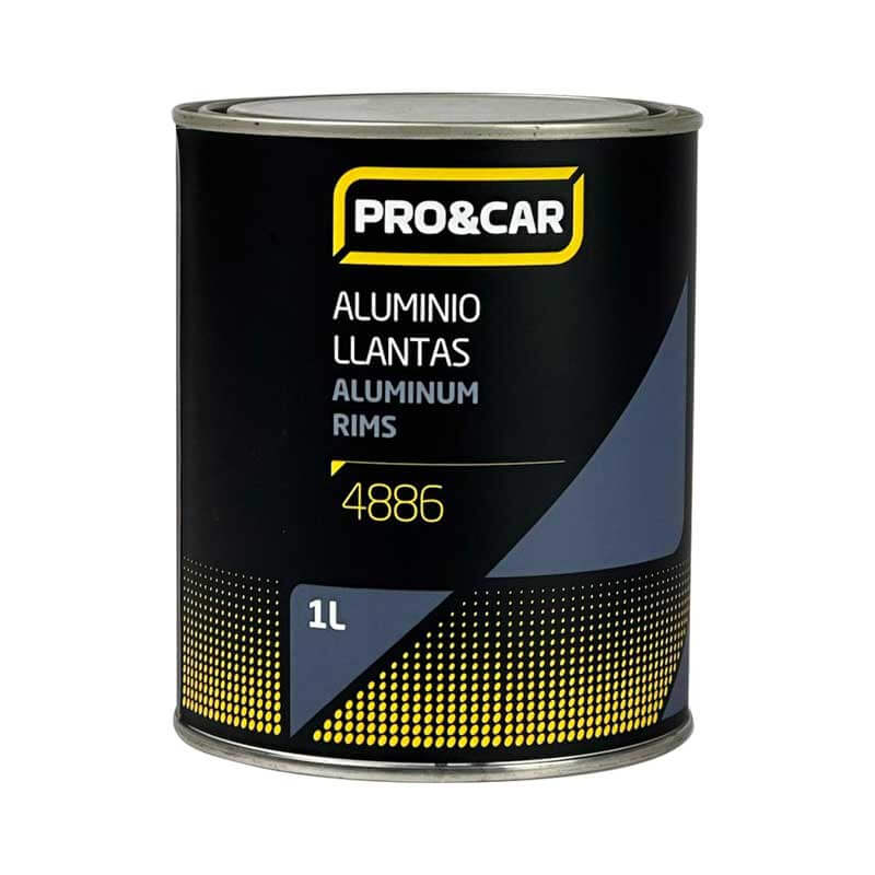 PINTURA DE COLOR ALUMINIO PARA LLANTAS 