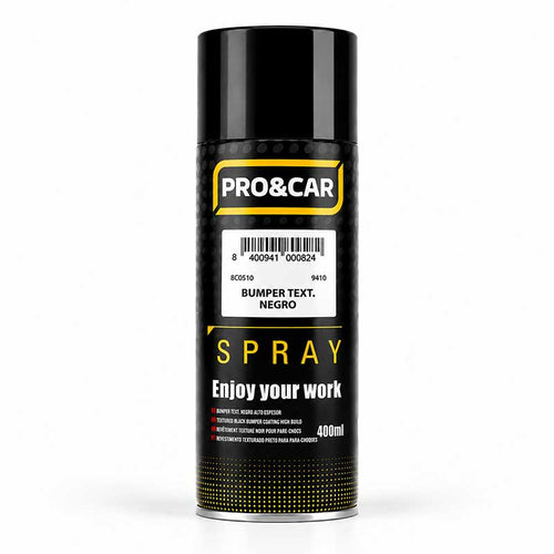 Spray Pintura Texturizada para Plásticos Negro 400 ml | PRO&CAR