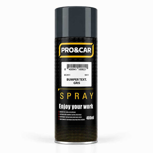 Spray Pintura Texturizada para Plásticos Gris 400 ml | PRO&CAR