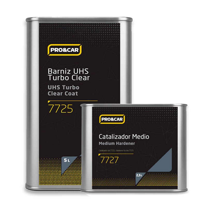 KIT BARNIZ UHS TURBO CLEAR 5 Lts + CATALIZADOR 2,5 Lts