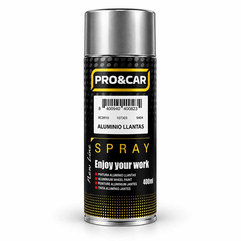 Spray Pintura Aluminio Llantas 400 ml | PRO&CAR