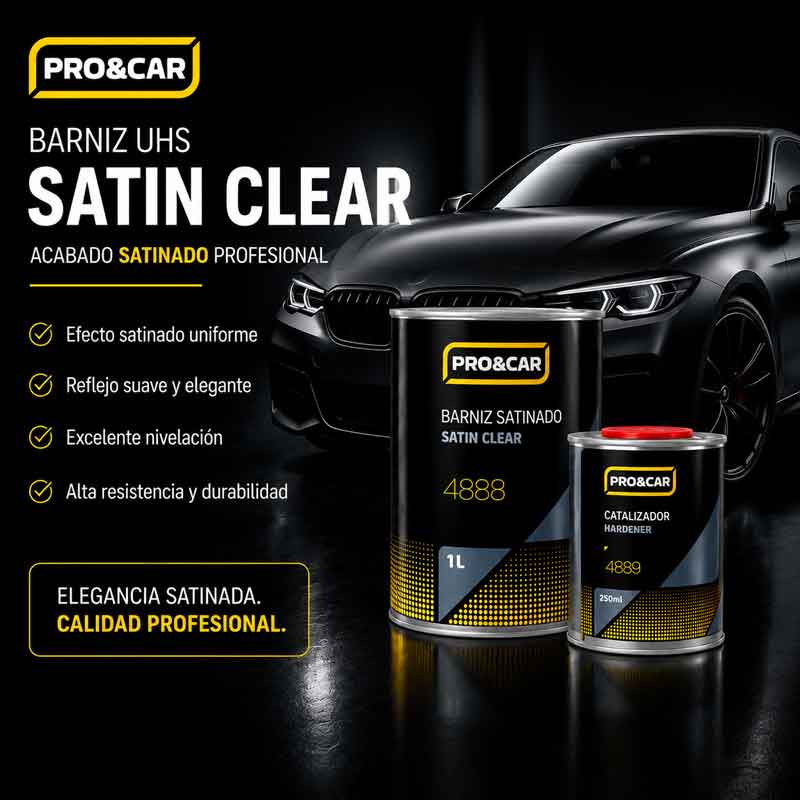 KIT BARNIZ SATINADO 1 Lts + CATALIZADOR 0,25 Lts