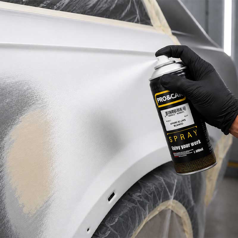 Spray Aparejo UHS Blanco Alto Espesor 400 ml | PRO&CAR