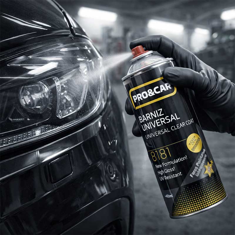Spray Barniz 2K para faros